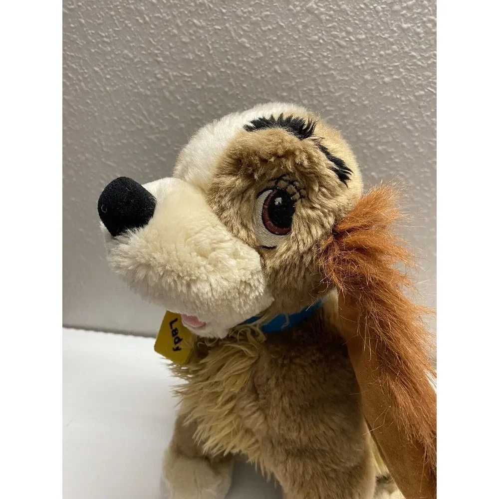 Authentic Disney Store‎ Sitting Lady Plush Stuffed Dog of Lady and the Tramp